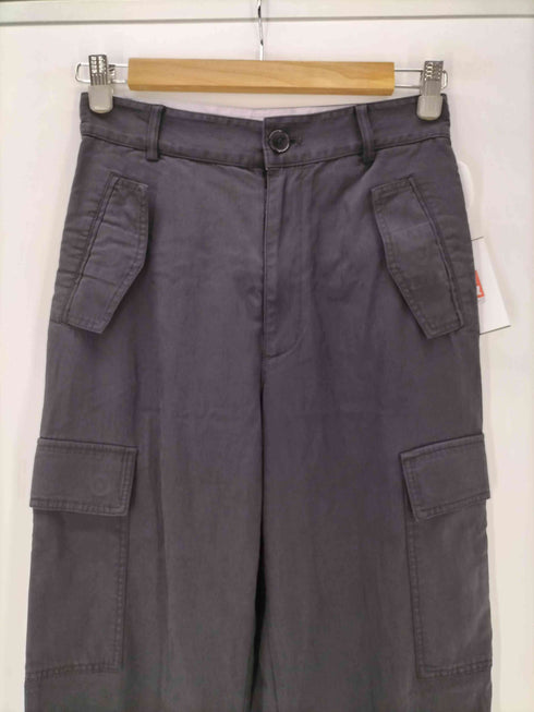 ニジュウサンク 23区 キュプラ ナイロン ポリ ワイドレッグ  カーゴパンツ レディース JPN:38